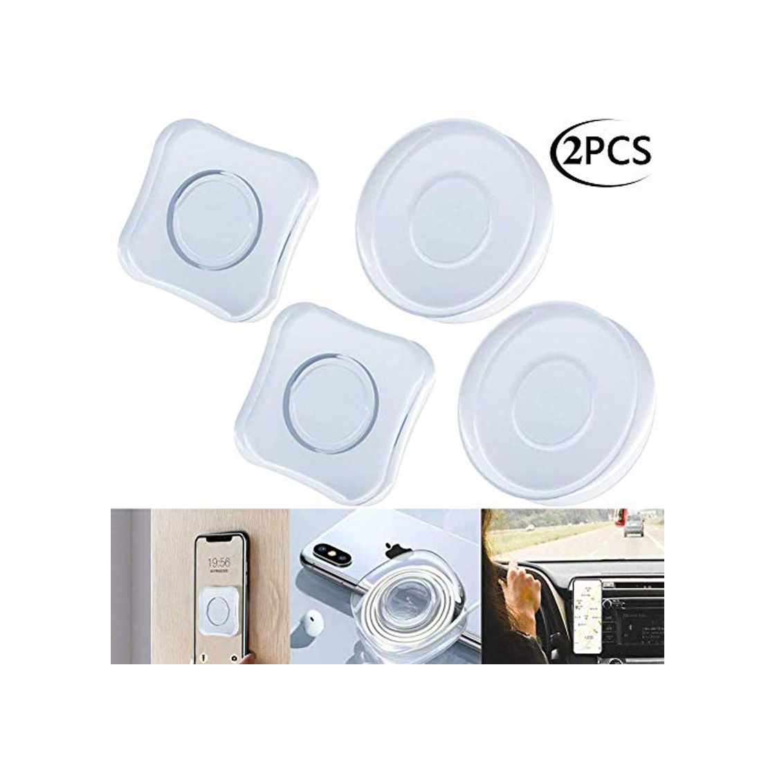 Products BETOY 2 pcs Transparentes de Doble Cara mágicas Pegatinas