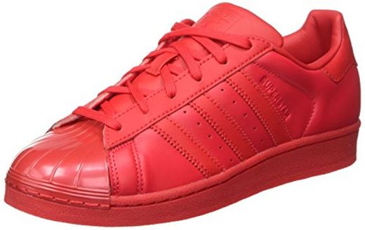 Adidas Superstar Glossy, Zapatillas Mujer, Rojo