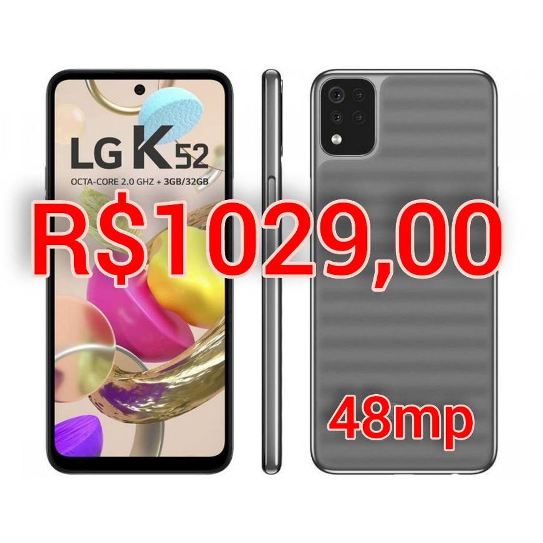 Moda LG K52 camera 48mp 64gb