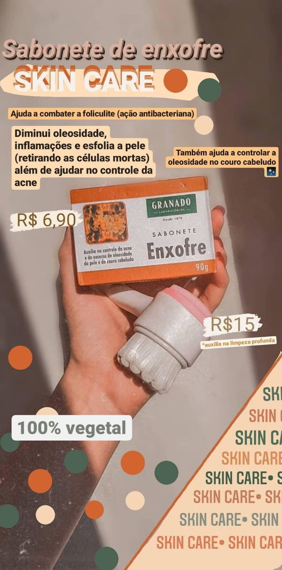 Products Sabonete de enxofre para peles oleosas ✨