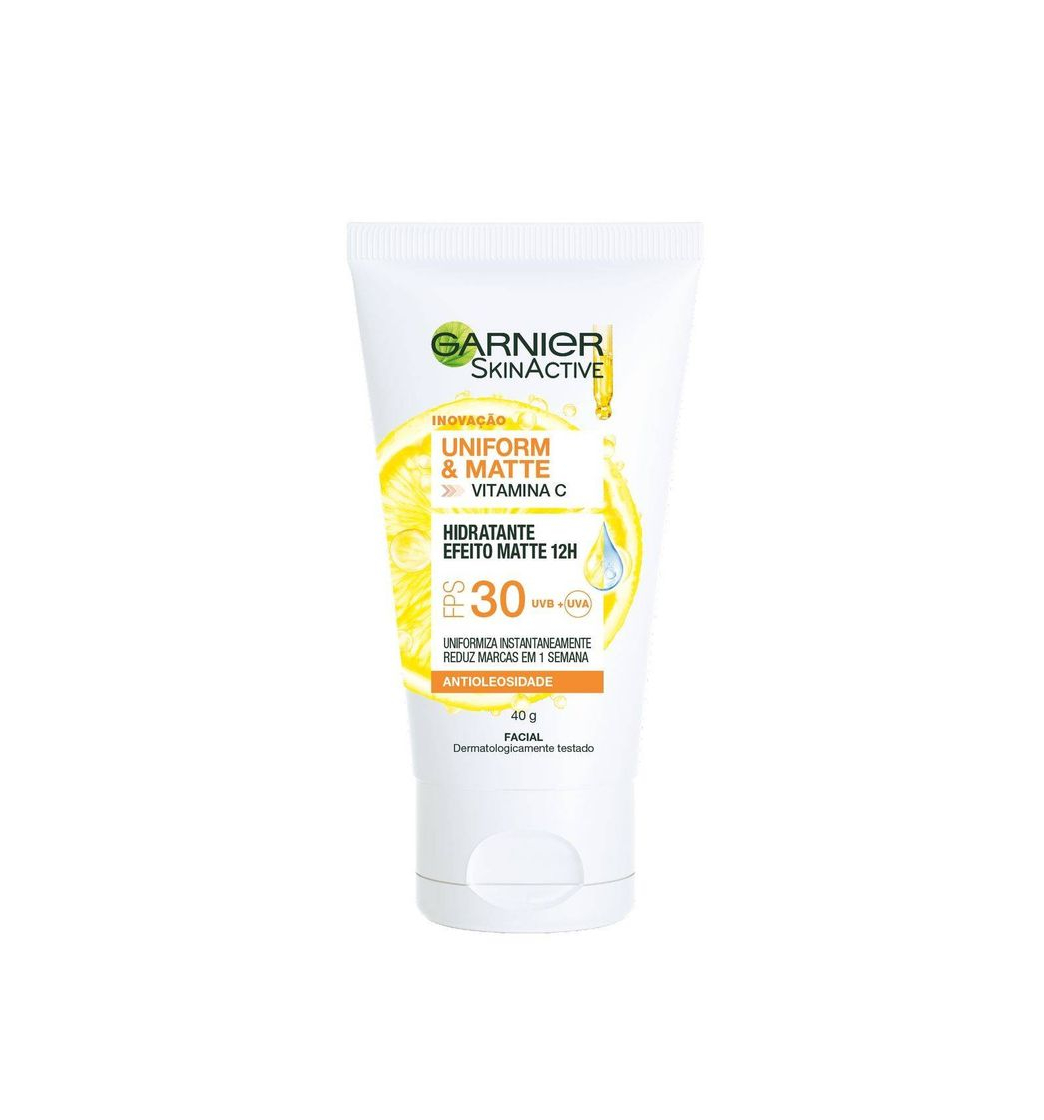 Productos hidratante facial vitamina C Garnier efeito matte