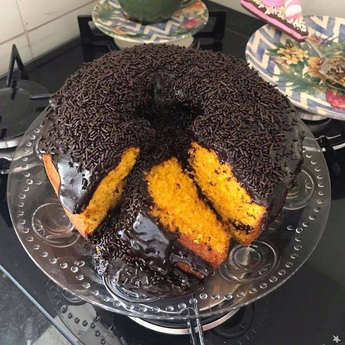 Fashion Bolo de cenoura com cobertura de chocolate 🥕🍫