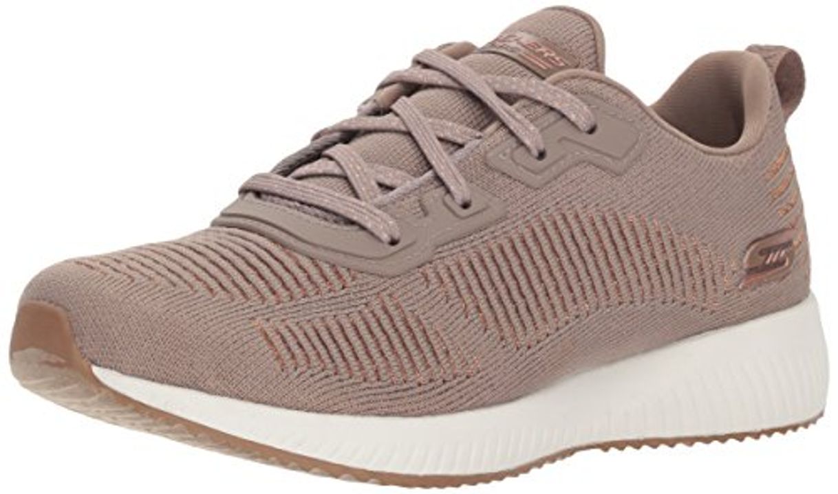 Moda Skechers Women's Bobs Squad-Glam League Trainers, Beige