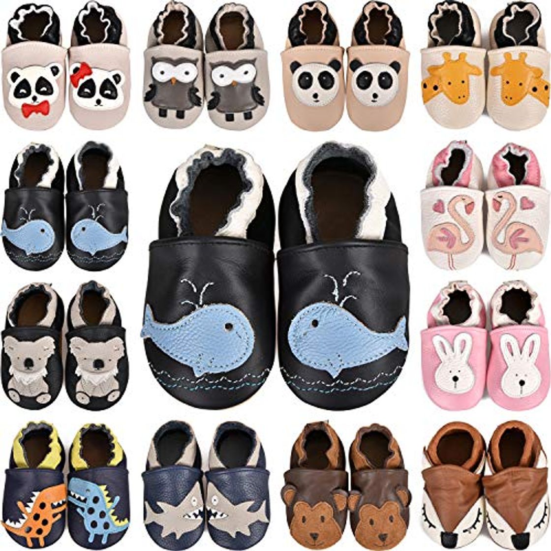 Moda Zapatos de Cuero Suave para bebés Sandalias para niños y niñas Niños