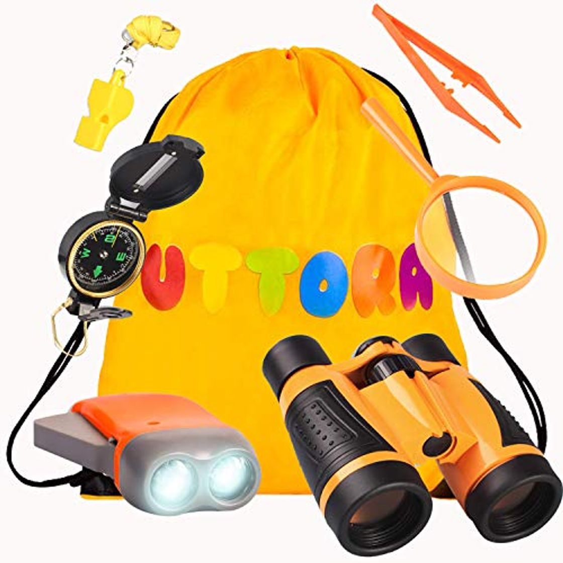 Social UTTORA Kit de Binoculares para Niños, Kit de Exploración para Niños 7