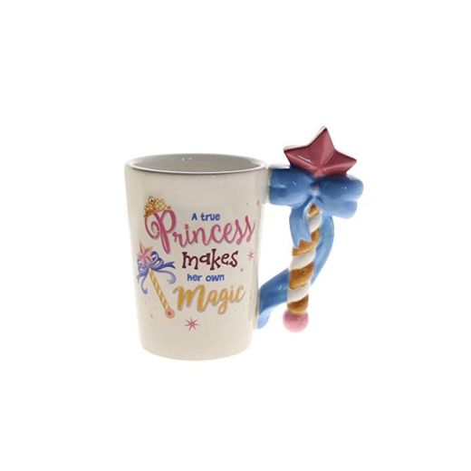 Princesa Propia Magia Princesa Taza Varita Mágica Mango Taza De Cerámica