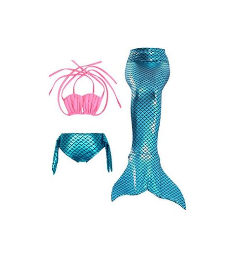 Le SSara Sea-Maid Trajes de baño Sirena Concha Traje de baño 3pcs