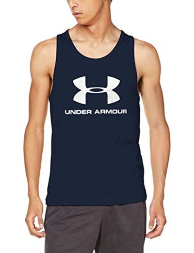Under Armour Sportstyle Camiseta sin mangas con logotipo, ropa deportiva para hombres