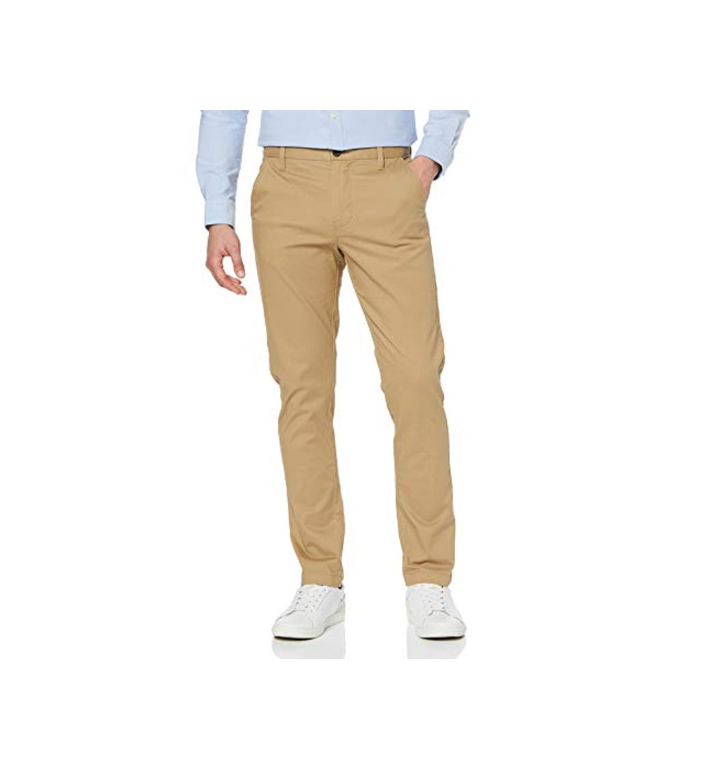 Producto Marca Amazon - MERAKI Pantalones Chinos Estrechos Hombre, Beige