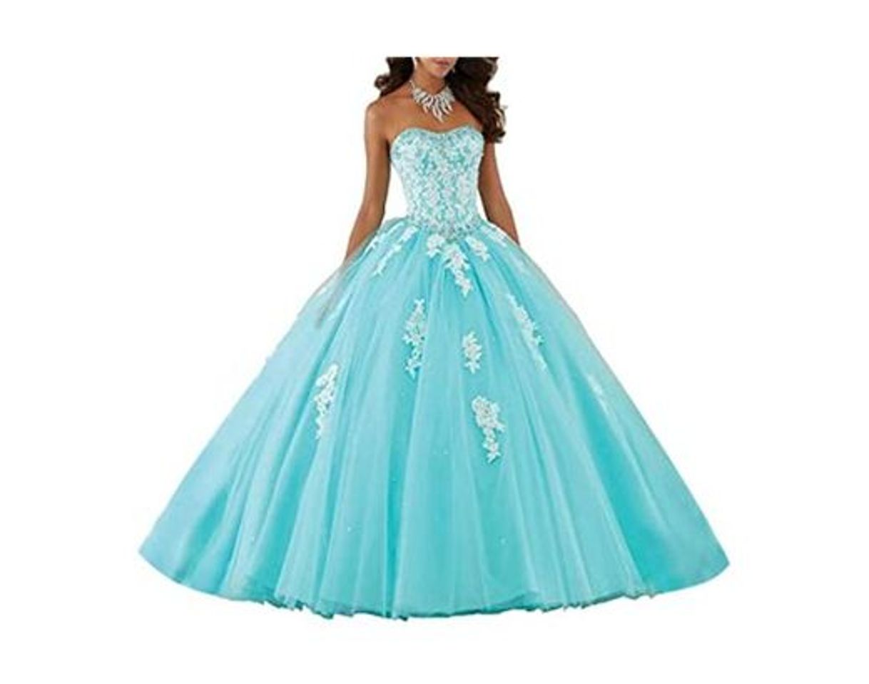 Social XUYUDITA Mujeres Lace piso de longitud vestido de baile Quinceanera vestido vestido