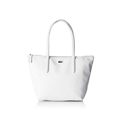 Lacoste Nf2037po L.12.12 Concept, Bolso Bandolera para Mujer, Blanco