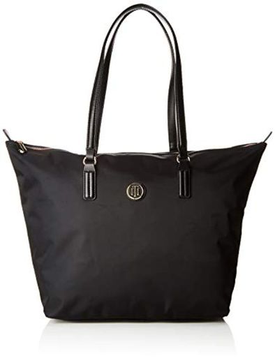 Tommy Hilfiger Poppy Tote, Bolso totes para Mujer, Negro