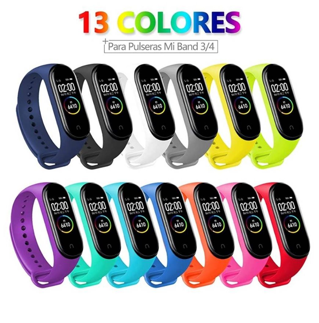 Fashion 13 PCS Correa Compatible con Pulseras Xiaomi Mi Band 3 / 4

