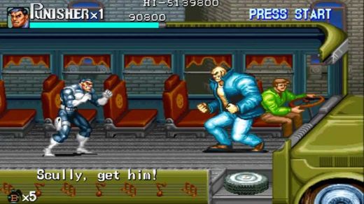 The punisher videojuego arcade lanzado por Capcom 1993