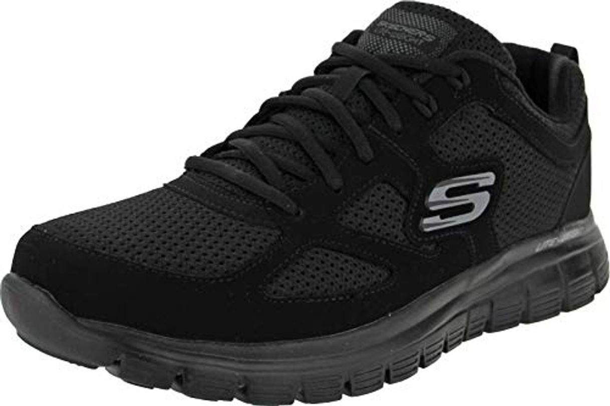 Moda Skechers Burns 52635-bbk, Zapatillas para Hombre, Negro