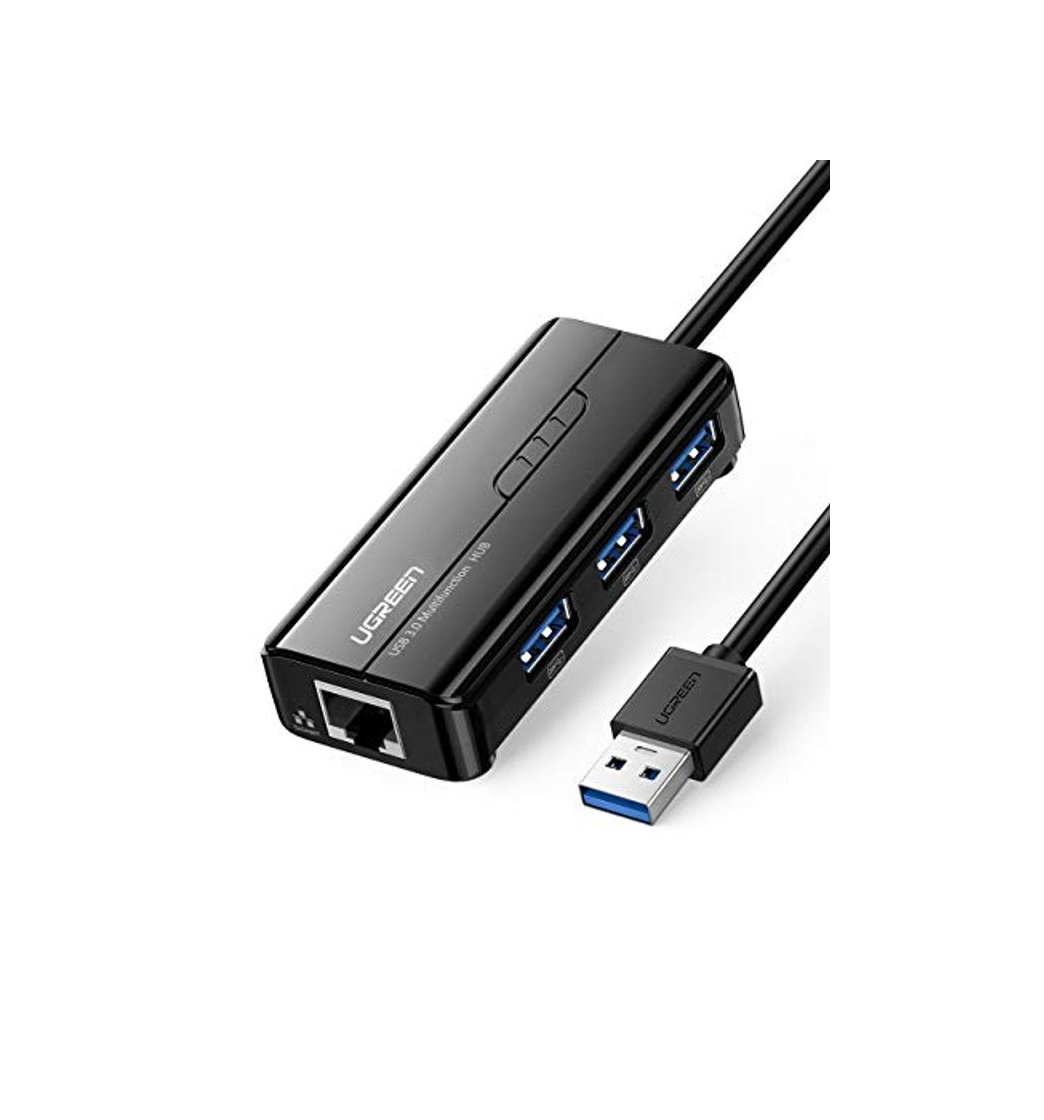 Electrónica UGREEN Hub USB 3.0 Ethernet Adaptador 1000 Gigabit Ethernet