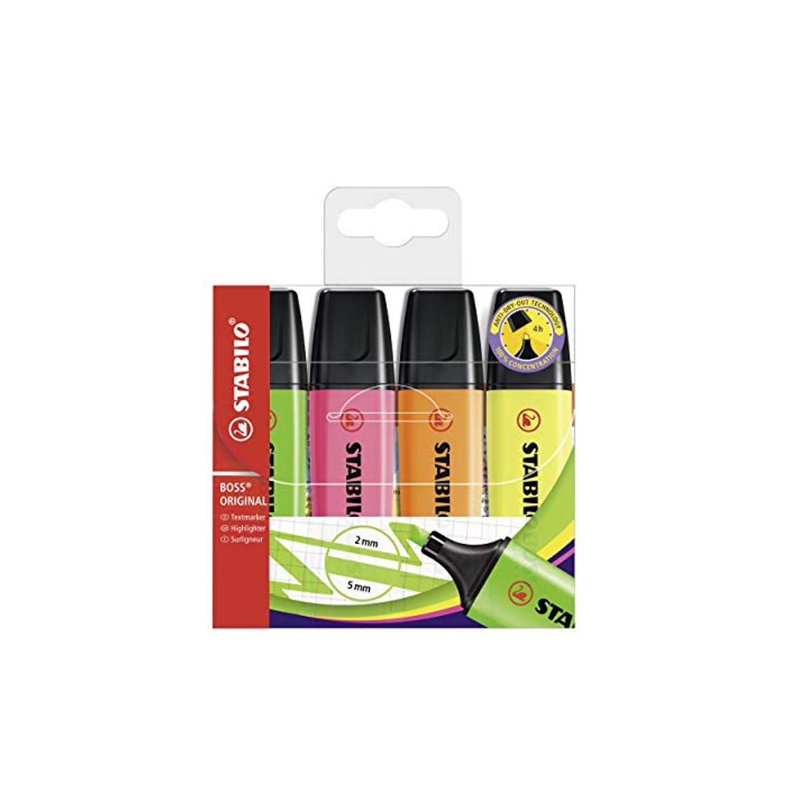 Social STABILO BOSS Original Marcador fluorescente multicolor