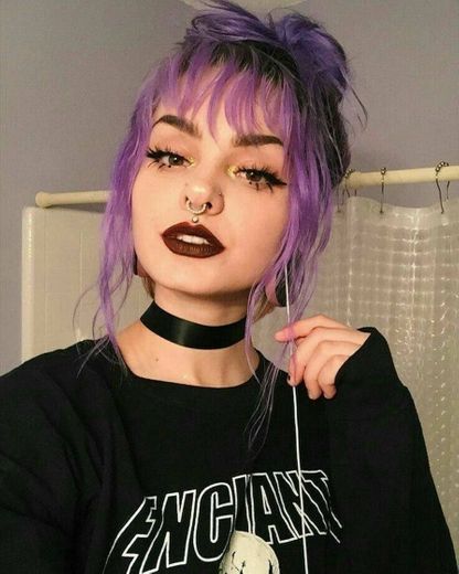 Cabelo colorido roxo 💜