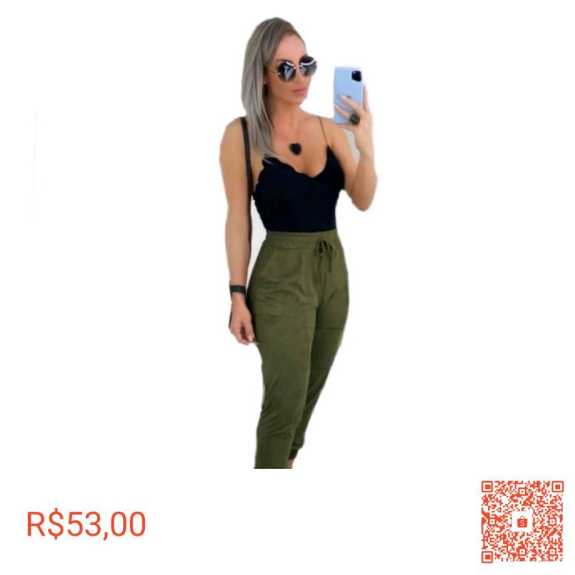 Social Conjunto Calça Bomber Suede + Blusa Nuvem Regata Moda Verão