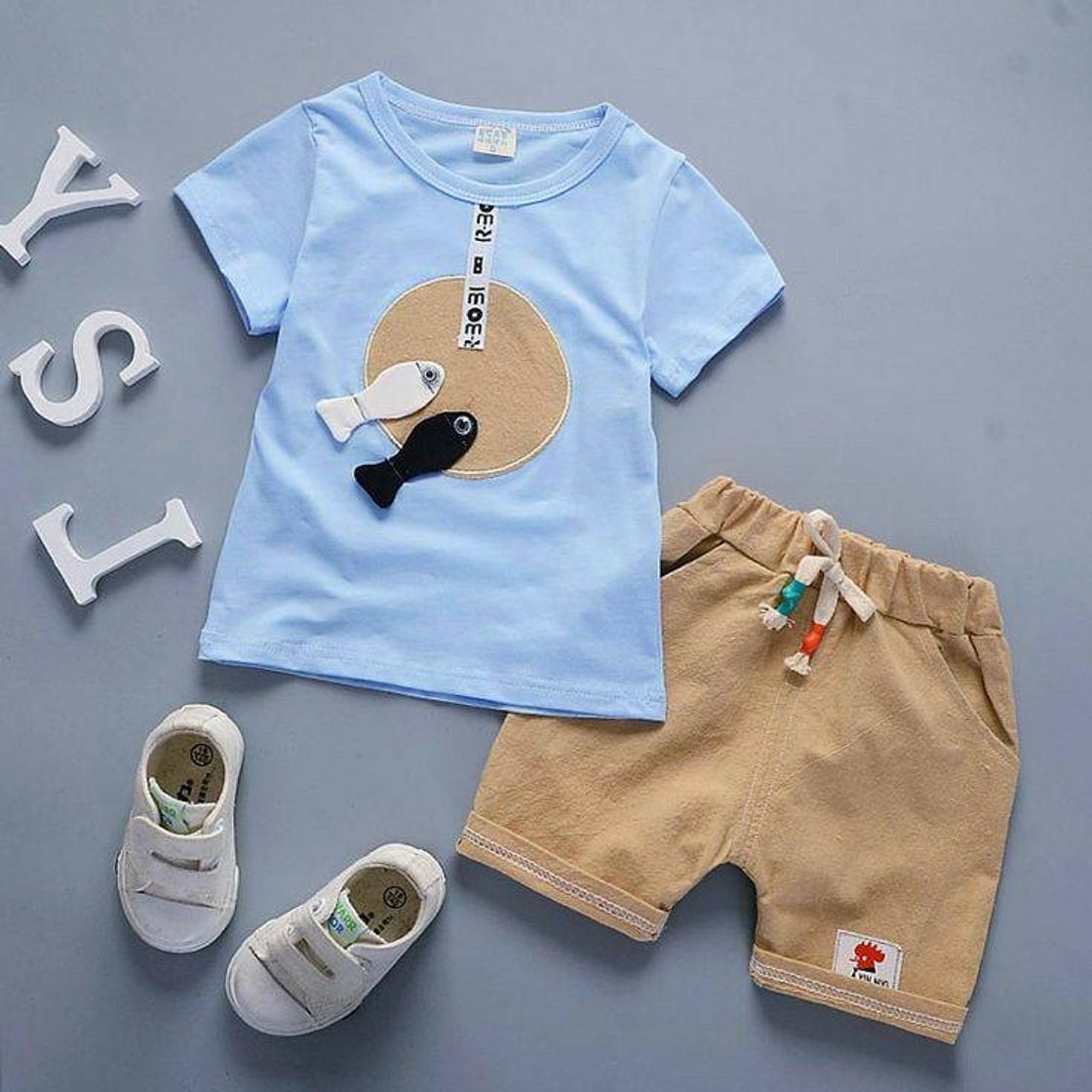 Fashion Conjunto para bebe menino 