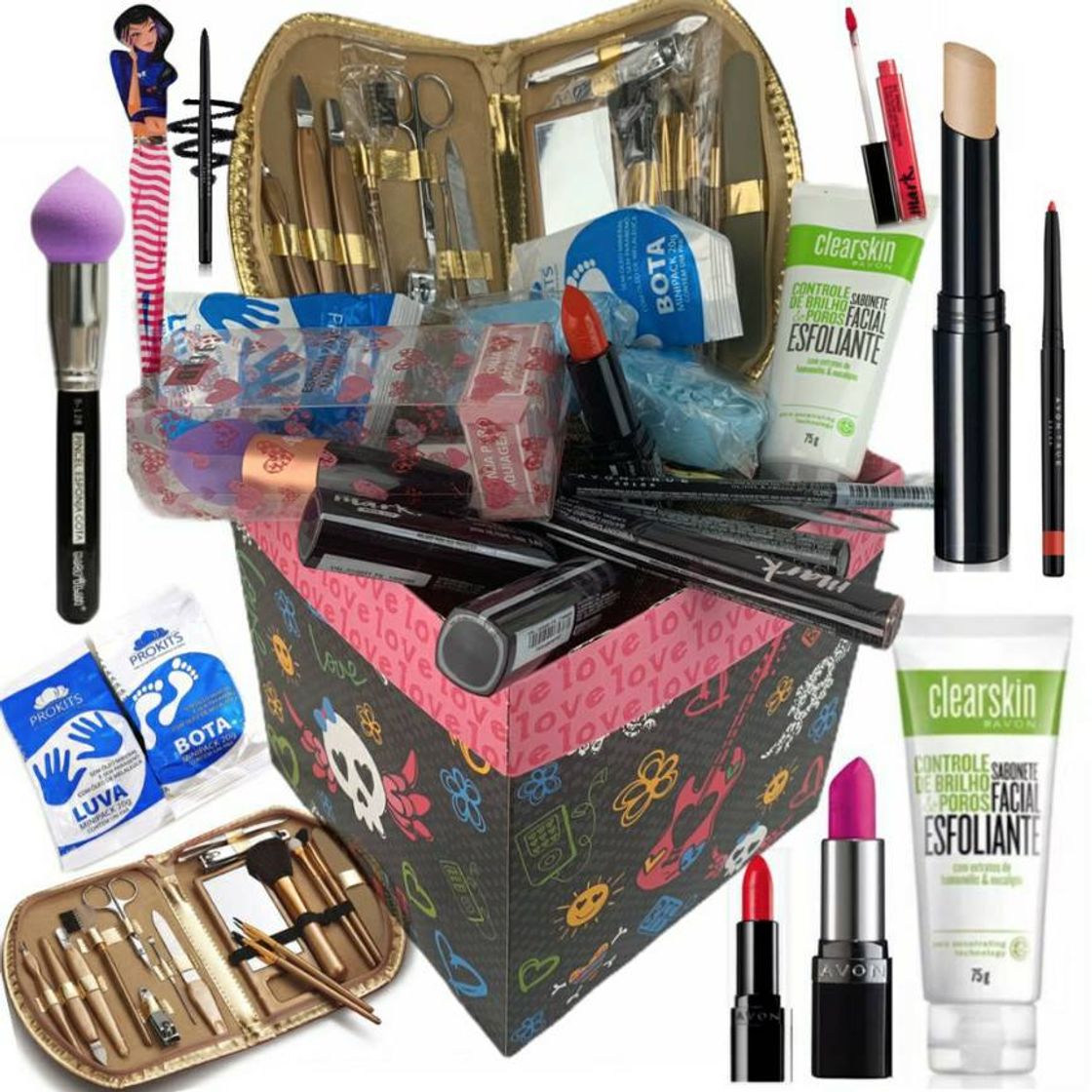 Fashion Kit maquiagem profissional 