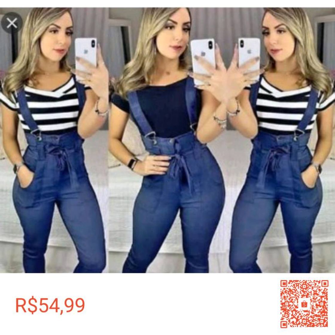 Social Calça salopete femenina 