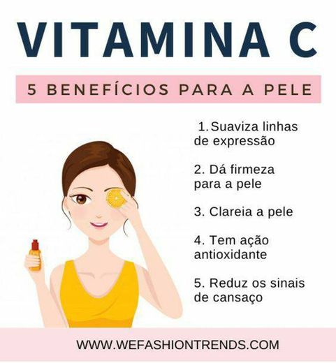 Beneficios para pele vitamina c