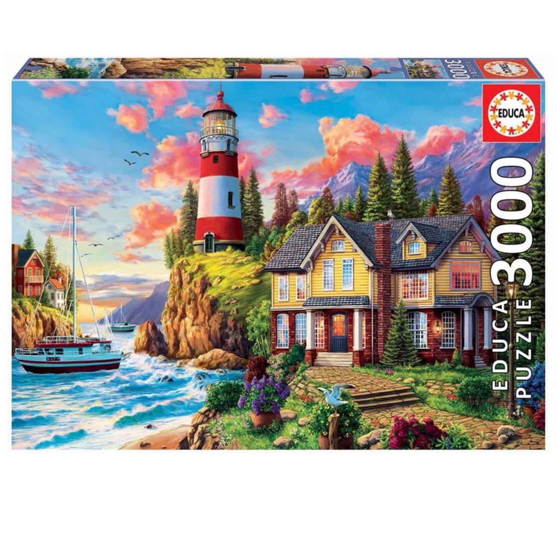 Moda Faro Cerca del Océano Puzzle, 3000 Piezas,