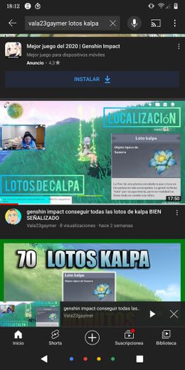 Genshin impacto conseguir todas las lotos de kalpa bien señalizado 