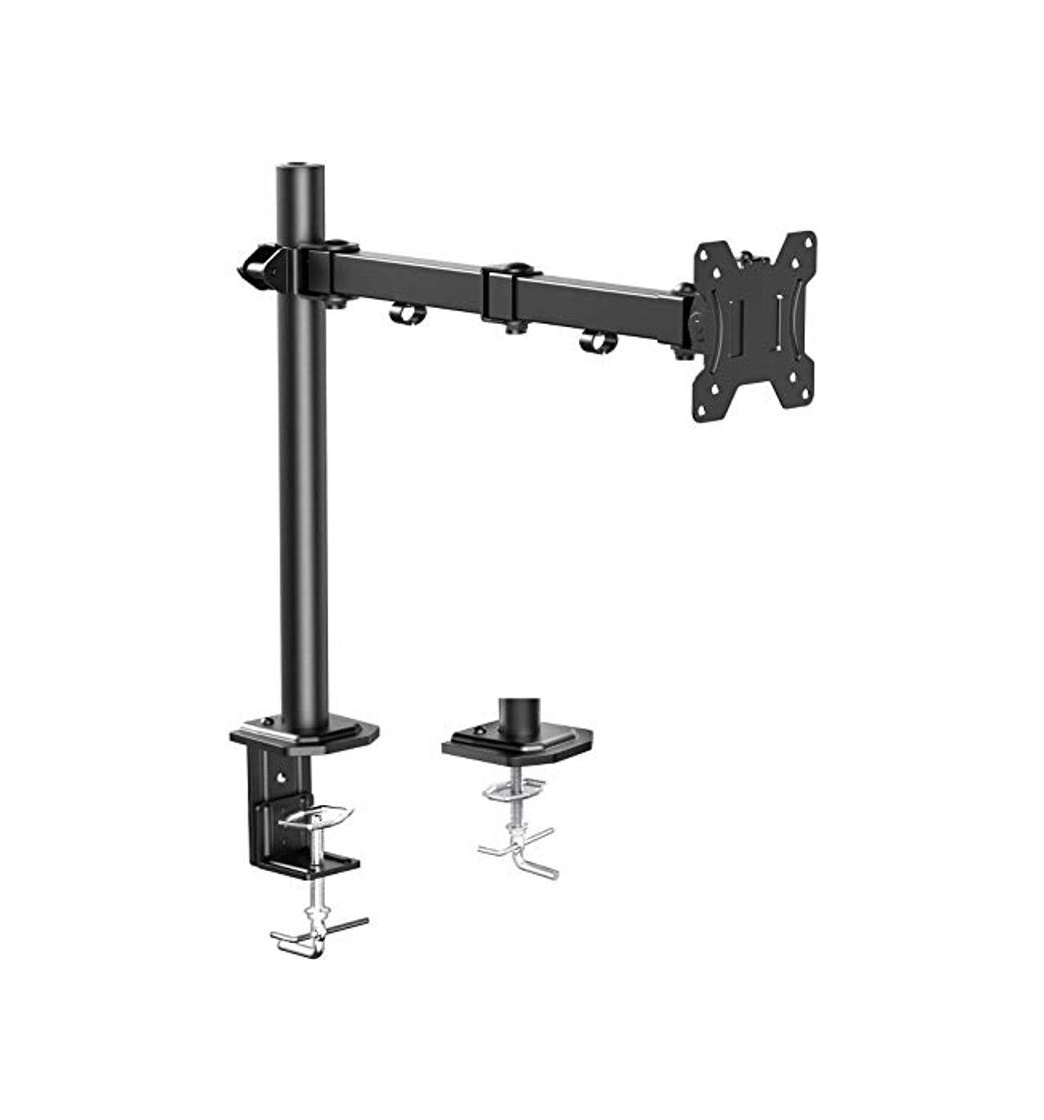 Social Brazo de Monitor Individual HUANUO, Base de Monitor de Altura Ajustable para