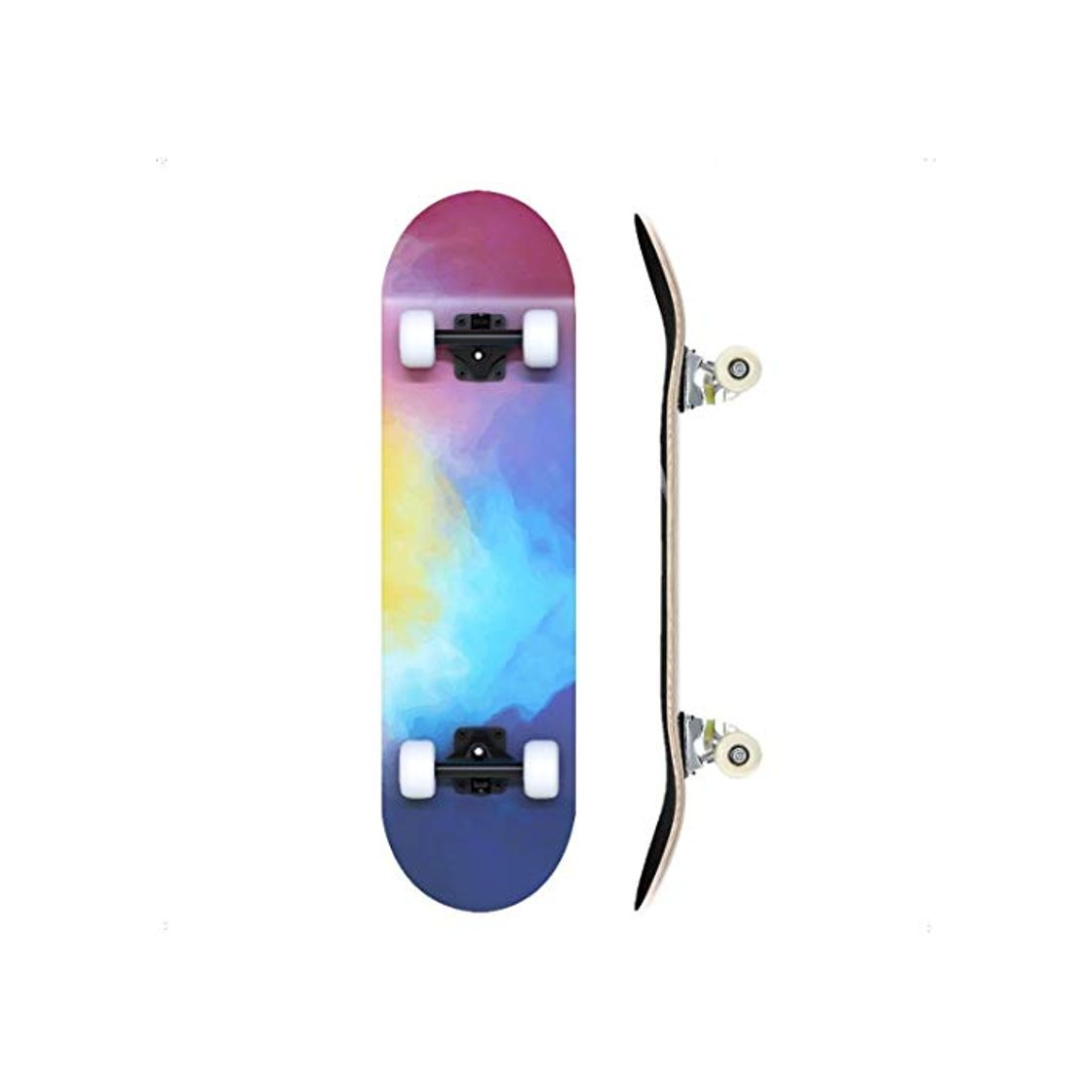 Fitness TACKLY Skateboard Adulto Completo 7-9 Capas/Layers – monopatín Skate 31”x8 Madera de