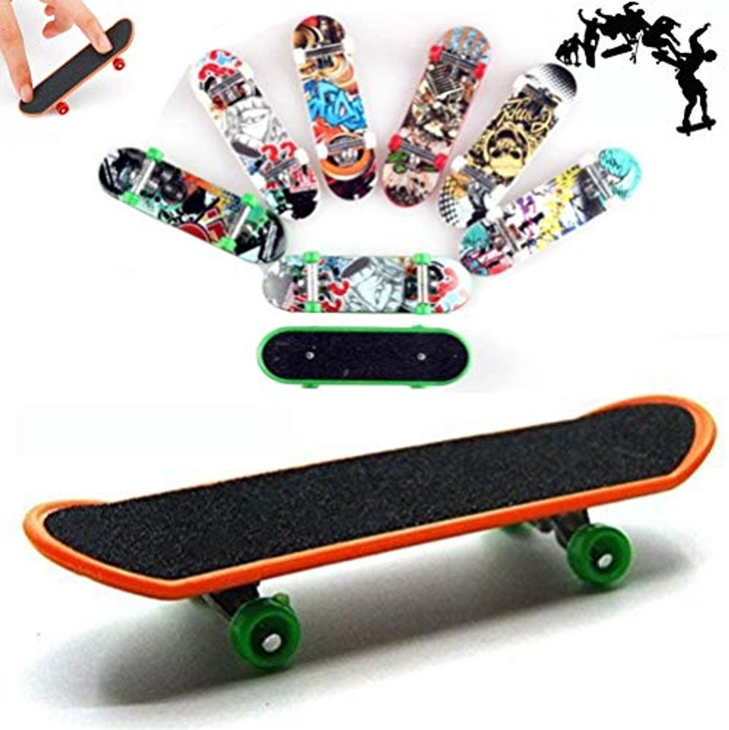 Producto AumoToo Finger Skateboard, Pack de 5 minipastillas de Juguete Deck Truck Finger