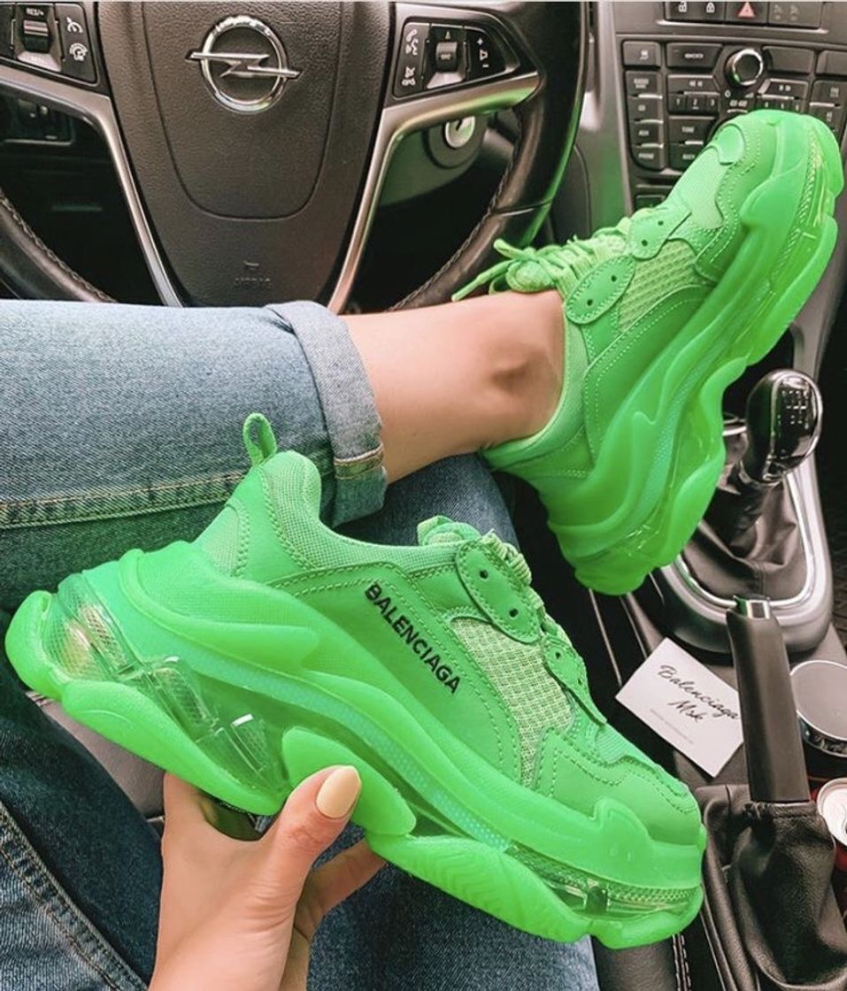 Fashion Balenciaga Tênis Triple S Com Sola Transparente