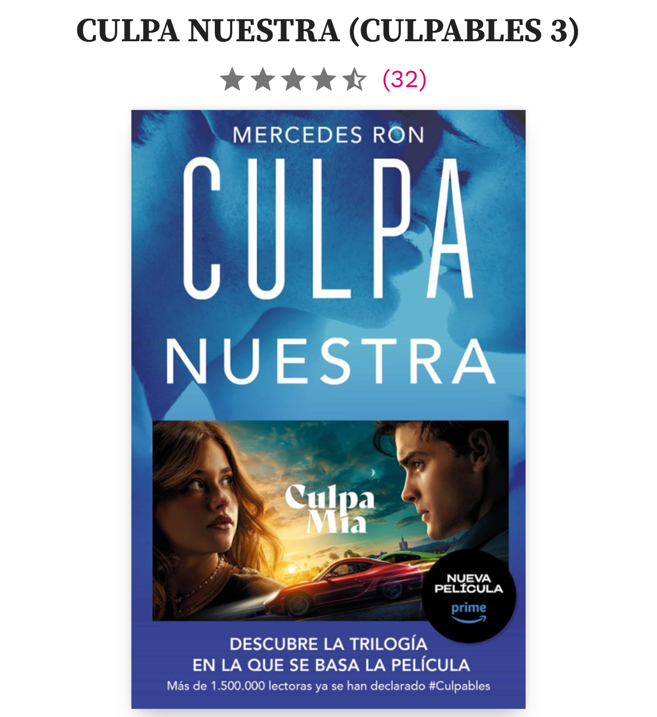Book Culpa nuestra. Mercedes Ron