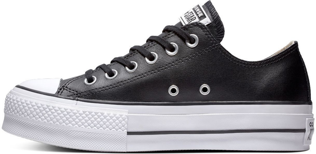 Moda Converse Chuck Taylor CTAS Lift Hi, Zapatillas Mujer, Negro