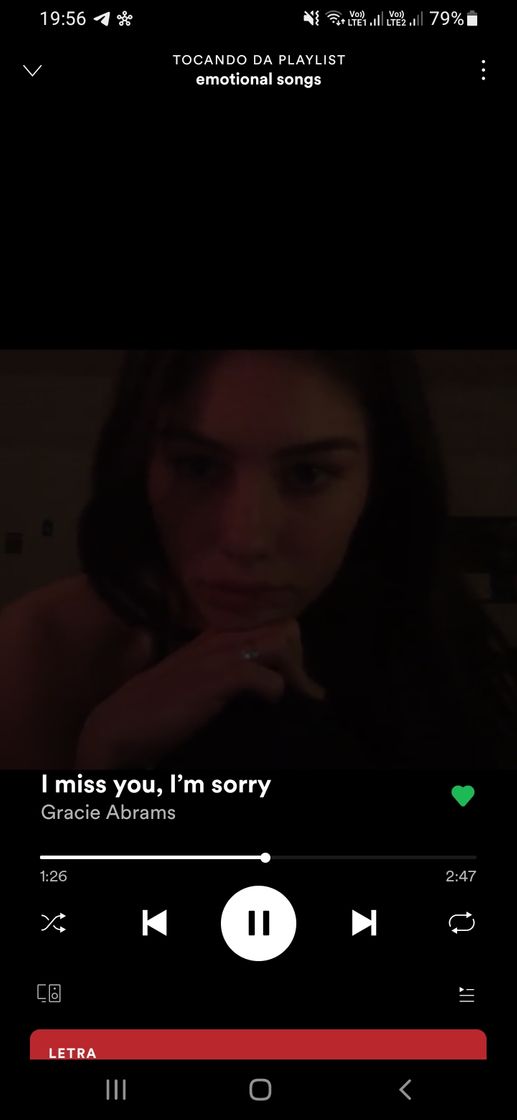 Canciones "I miss you, i'm sorry" Gracie Abrams