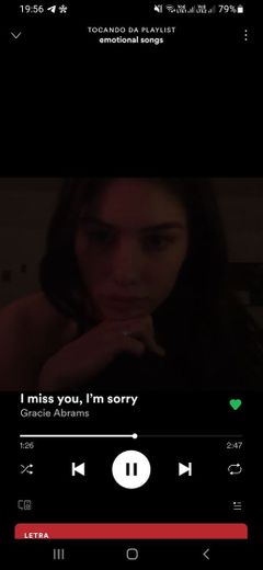 "I miss you, i'm sorry" Gracie Abrams