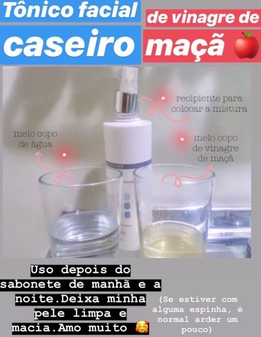 Moda Tônico de vinagre de maçã 