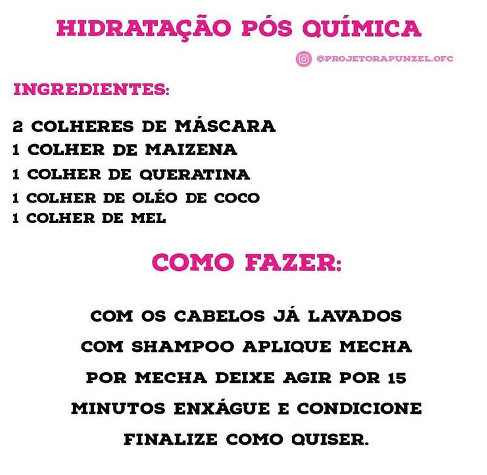 Fashion Hidratação Pos Quimica