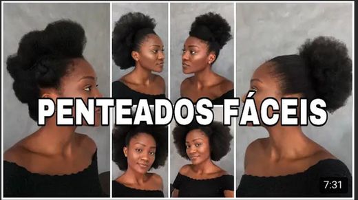 6 penteados fáceis para cabelo crespo.