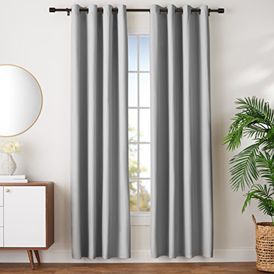 Producto AmazonBasics - Juego de cortinas que no dejan pasar la luz