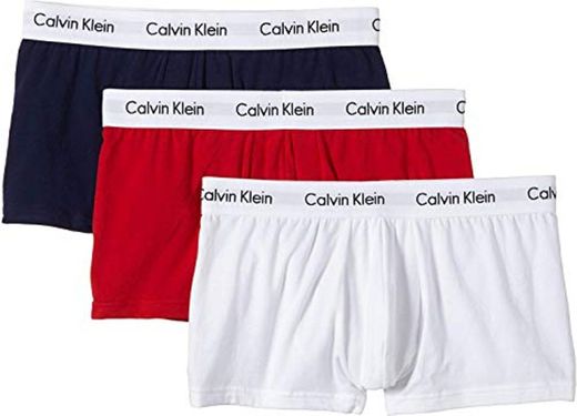 Calvin Klein Cotton Stretch Low Rise Trunk, Bóxers para Hombre, Multicolor