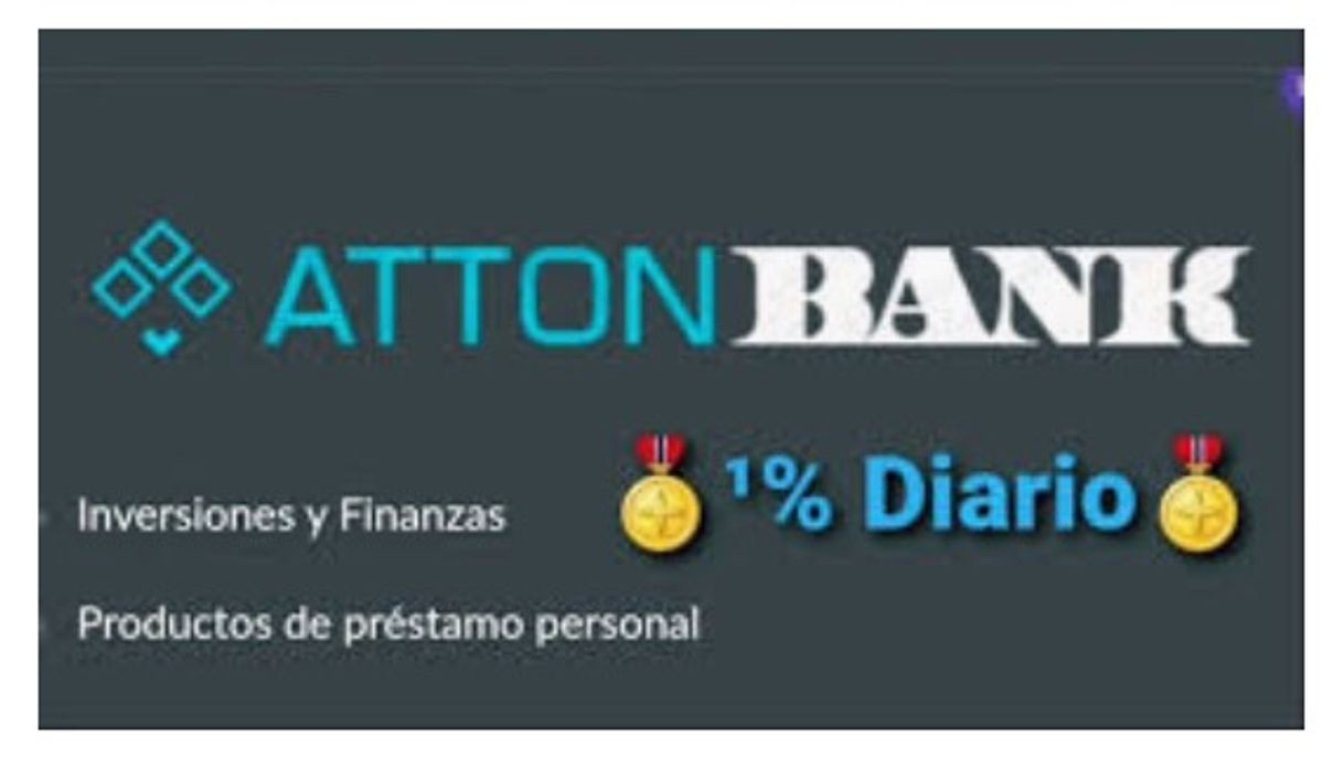 Social *🏦💰ATTOBANK invierte desde 1 dolar y gana 1% diario.. 🤑‼️