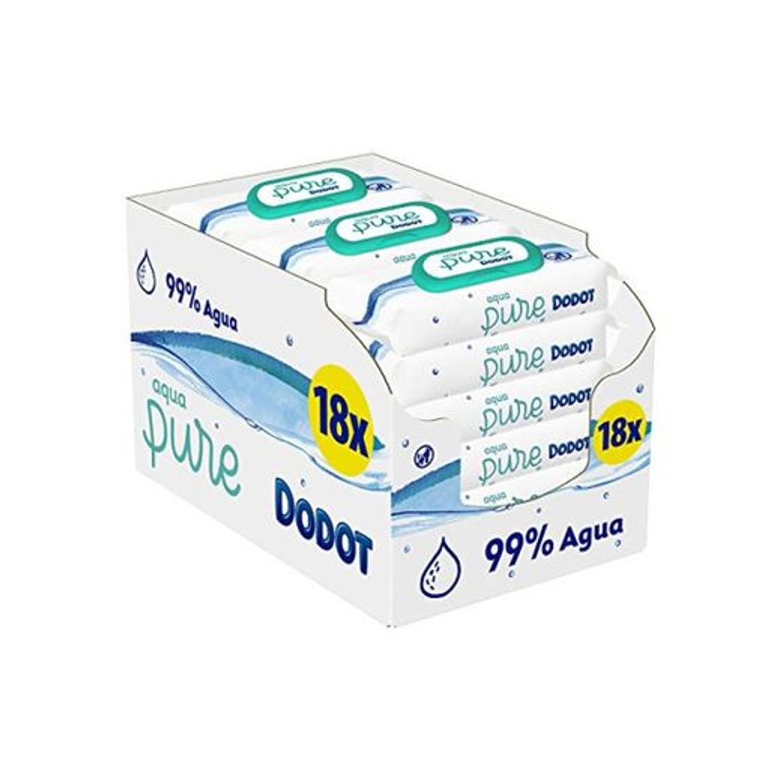 Product Dodot Aqua Pure Toallitas para Bebé 18 Paquetes