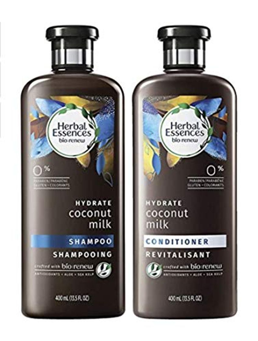 Social Herbal Essences bio de Renew Hydrate Coconut Milk Champú & Cuidado Acondicionador