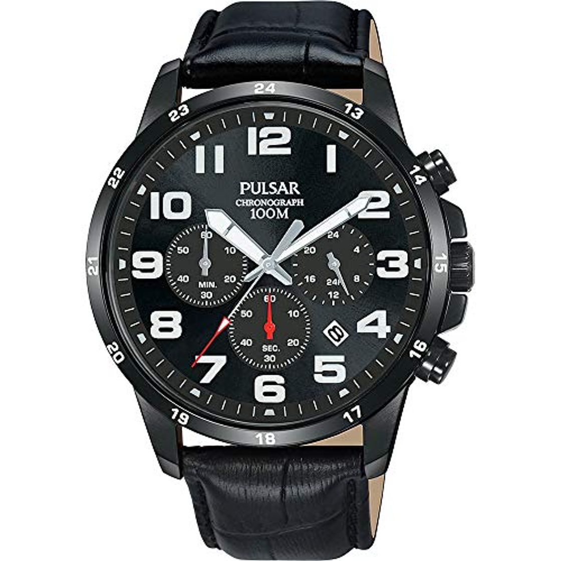 Fashion Pulsar Active Reloj para Hombre Analógico de Cuarzo con Brazalete de Piel