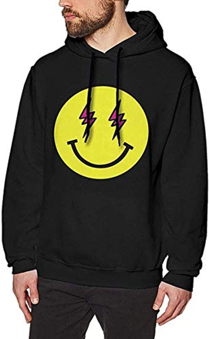 Moda Men's Hoodie J-Balvin Sweatshirt Cotton Sweater Black