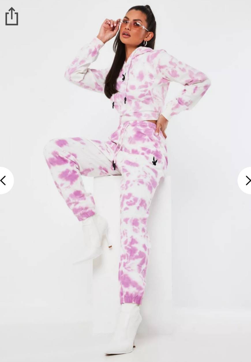 Social Playboy x Missguided Pantalón de chándal oversize  tie dye