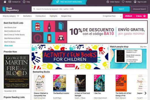 Envío gratis en más de 20 millones de libros - Book Depository