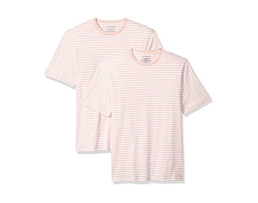 Amazon Essentials - Camiseta de manga corta holgada con cuello redondo y